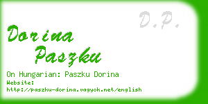 dorina paszku business card